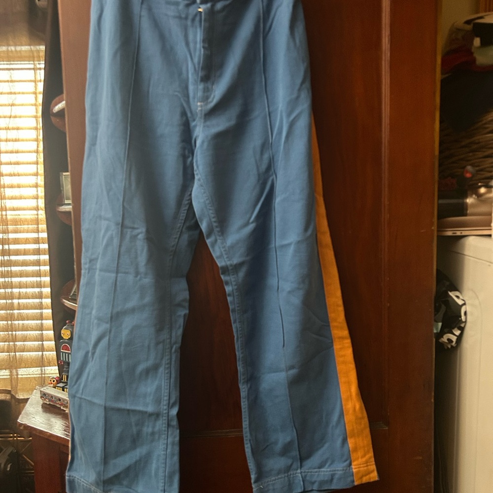 Blue and Orange Pants Big bud press pants size L.  Worn once